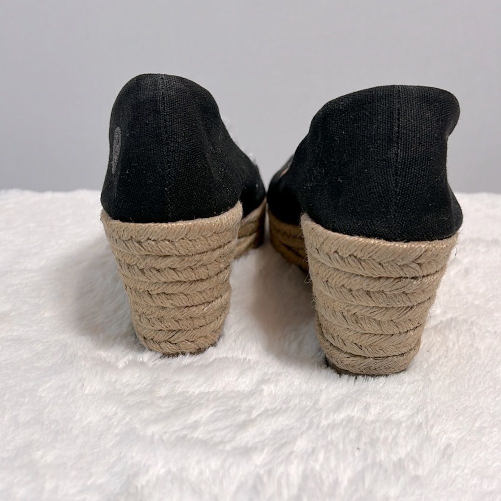 Tory Burch Filipa Black Canvas Espadrille size 9 - Picture 6 of 12